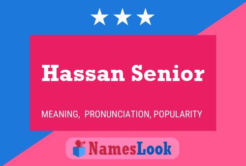 Hassan Senior Name Poster