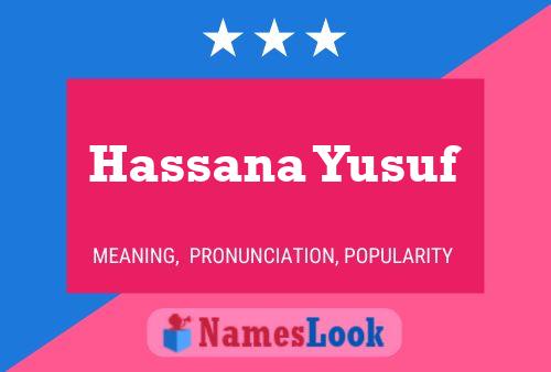 Hassana Yusuf Name Poster