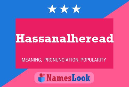 Hassanalheread Name Poster