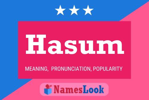 Hasum Name Poster