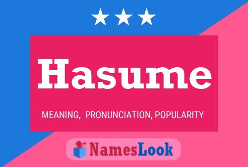 Hasume Name Poster