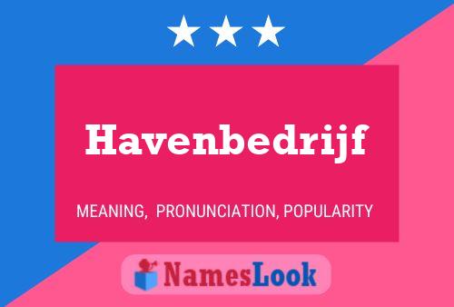 Havenbedrijf Name Poster