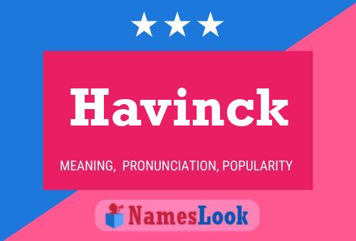 Havinck Name Poster