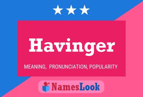 Havinger Name Poster