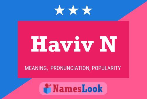 Haviv N Name Poster