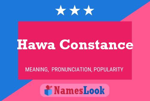 Hawa Constance Name Poster