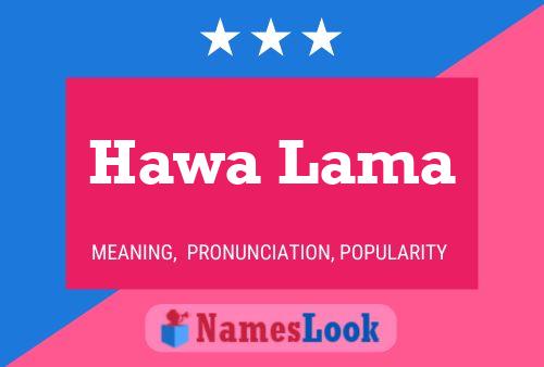 Hawa Lama Name Poster