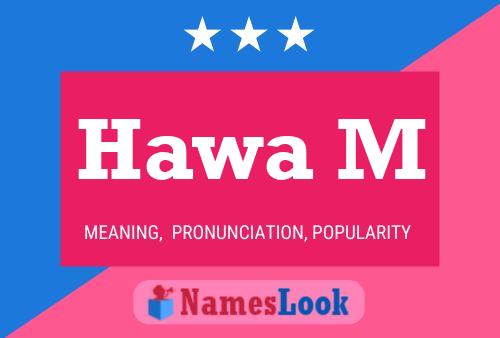 Hawa M Name Poster