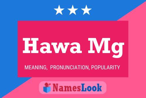 Hawa Mg Name Poster