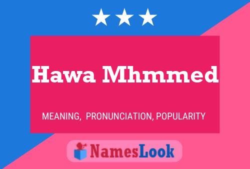 Hawa Mhmmed Name Poster