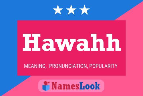 Hawahh Name Poster