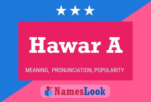 Hawar A Name Poster