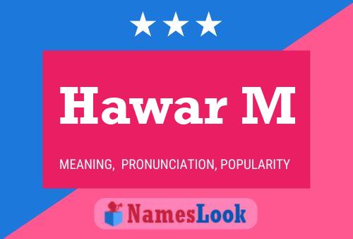 Hawar M Name Poster