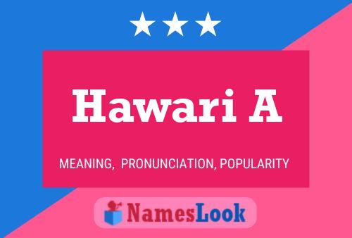 Hawari A Name Poster