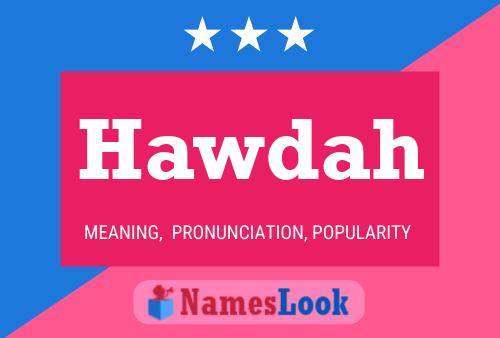 Hawdah Name Poster