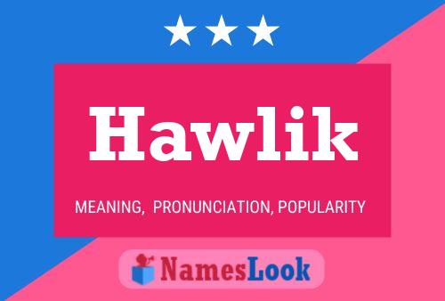 Hawlik Name Poster