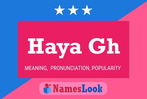 Haya Gh Name Poster