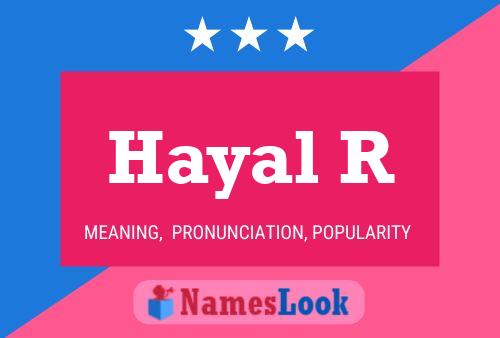 Hayal R Name Poster