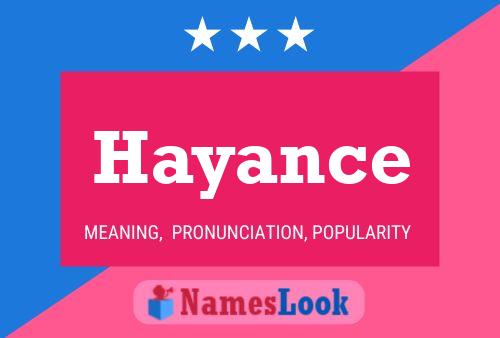 Hayance Name Poster