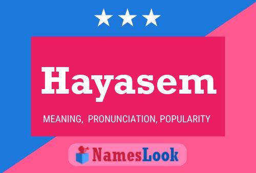 Hayasem Name Poster