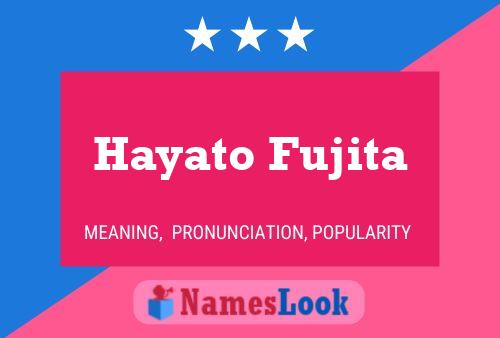 Hayato Fujita Name Poster