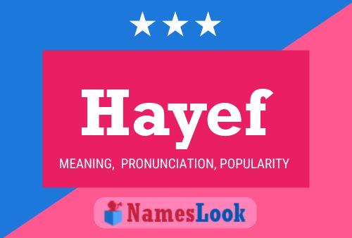 Hayef Name Poster