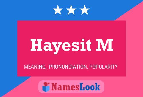 Hayesit M Name Poster