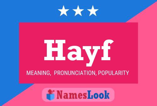 Hayf Name Poster