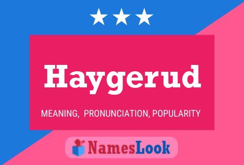 Haygerud Name Poster