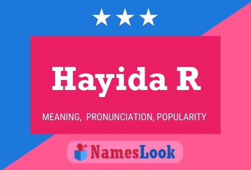 Hayida R Name Poster