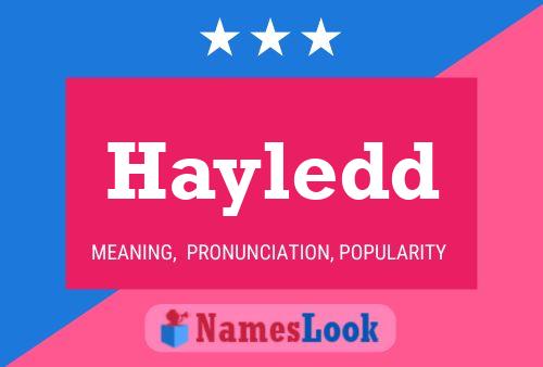 Hayledd Name Poster