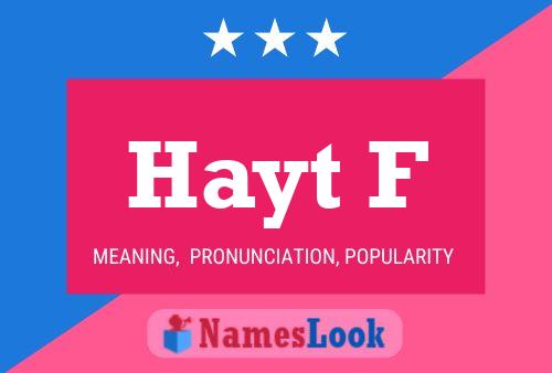 Hayt F Name Poster