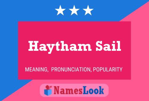 Haytham Sail Name Poster