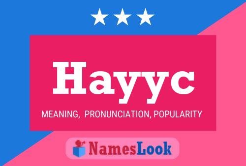 Hayyc Name Poster