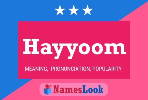 Hayyoom Name Poster