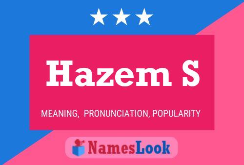 Hazem S Name Poster