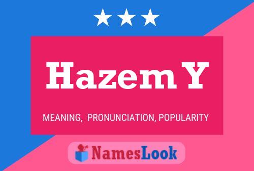 Hazem Y Name Poster