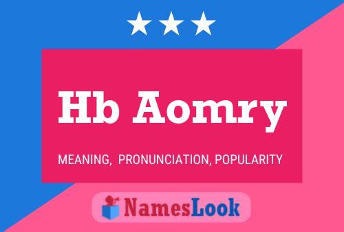 Hb Aomry Name Poster