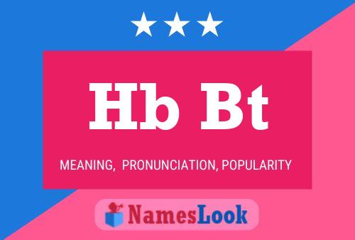 Hb Bt Name Poster