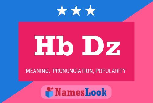 Hb Dz Name Poster