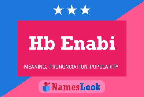 Hb Enabi Name Poster