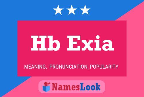 Hb Exia Name Poster