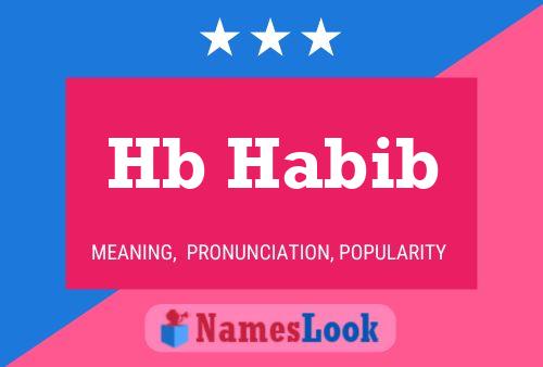 Hb Habib Name Poster