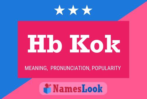 Hb Kok Name Poster