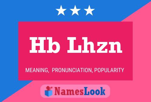 Hb Lhzn Name Poster