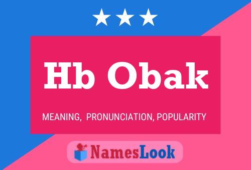 Hb Obak Name Poster