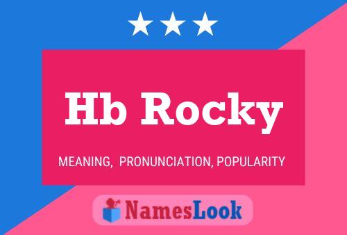 Hb Rocky Name Poster