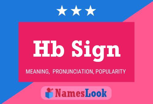 Hb Sign Name Poster