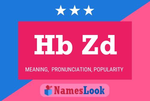 Hb Zd Name Poster