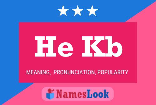 He Kb Name Poster